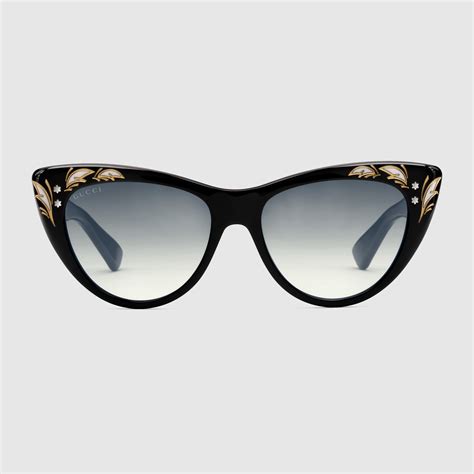 51mm cat eye sunglasses gucci|oversized cat eye sunglasses gucci.